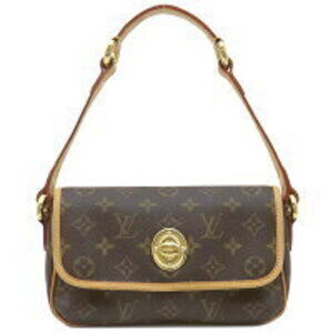 Louis Vuitton Tikal Monogram Canvas Shoulder Bag Brown